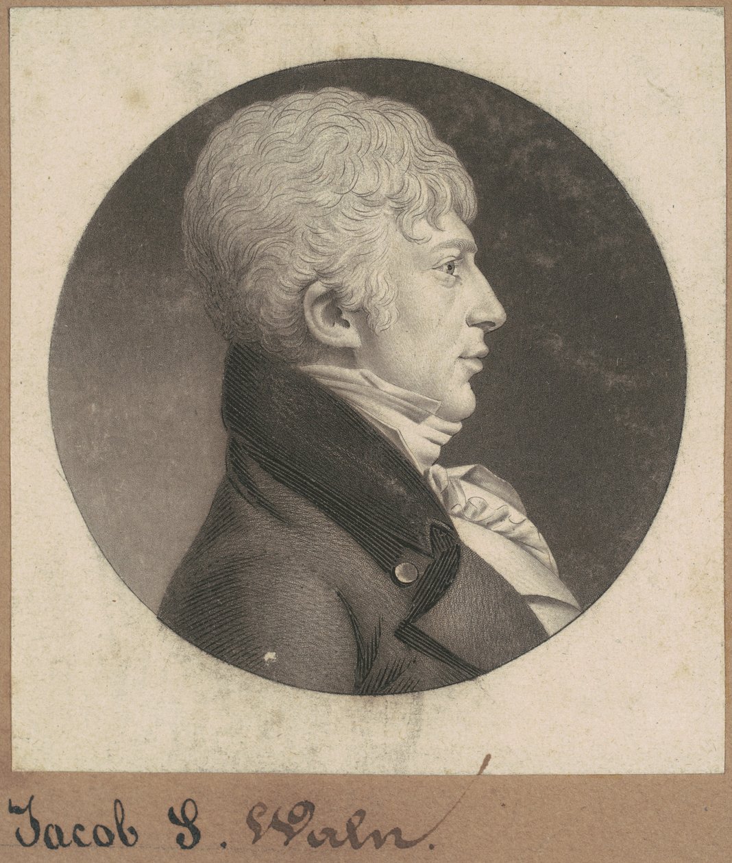 Jacob S. Waln by Charles B. J. Févret de Saint Mémin