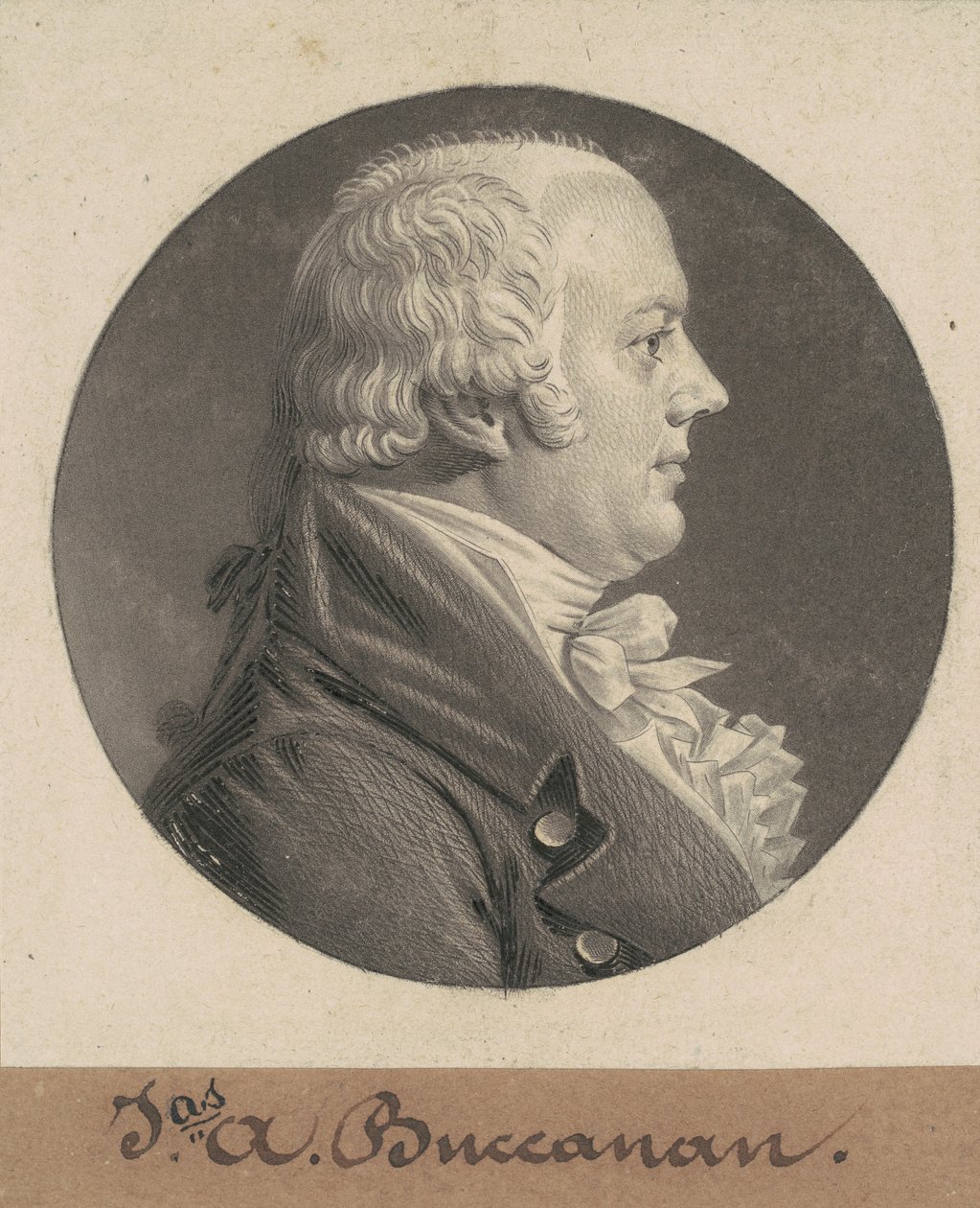 James A. Buchanan by Charles B. J. Févret de Saint Mémin