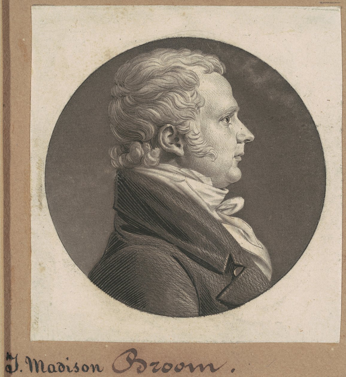 James Madison Broom by Charles B. J. Févret de Saint Mémin