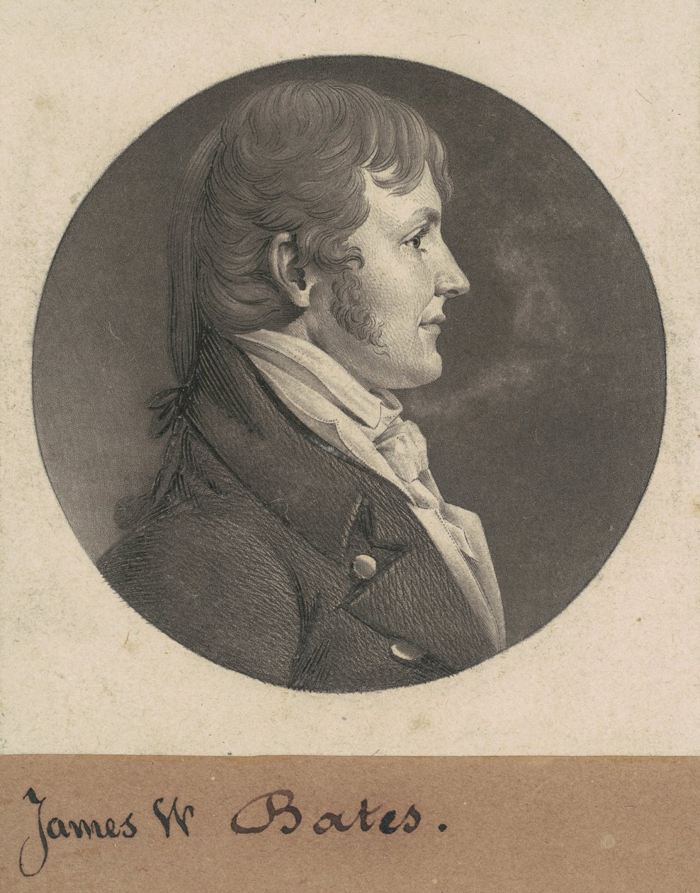 James Woodson Bates by Charles B. J. Févret de Saint Mémin