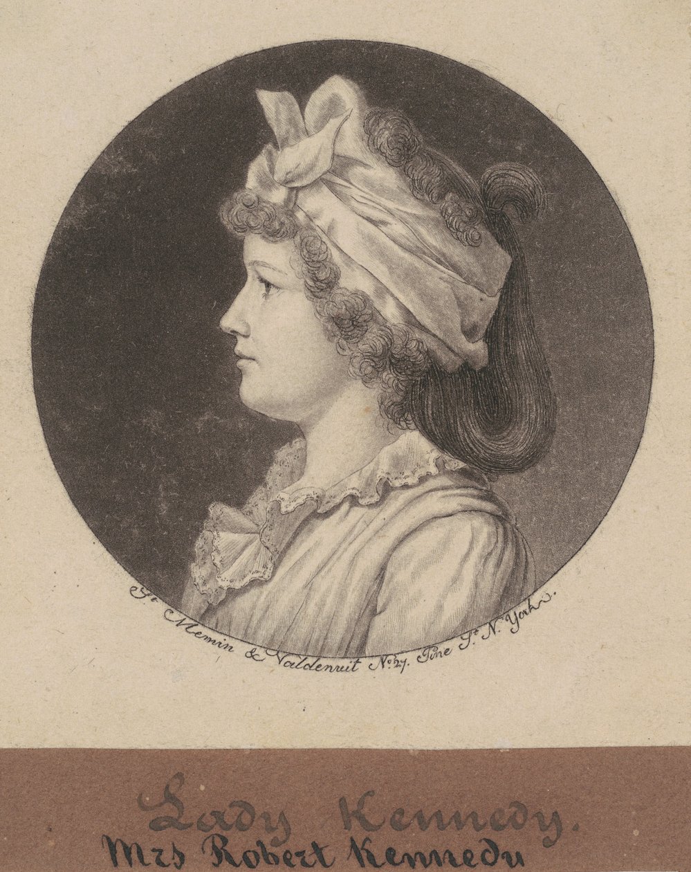 Jane Macomb Kennedy by Charles B. J. Févret de Saint Mémin