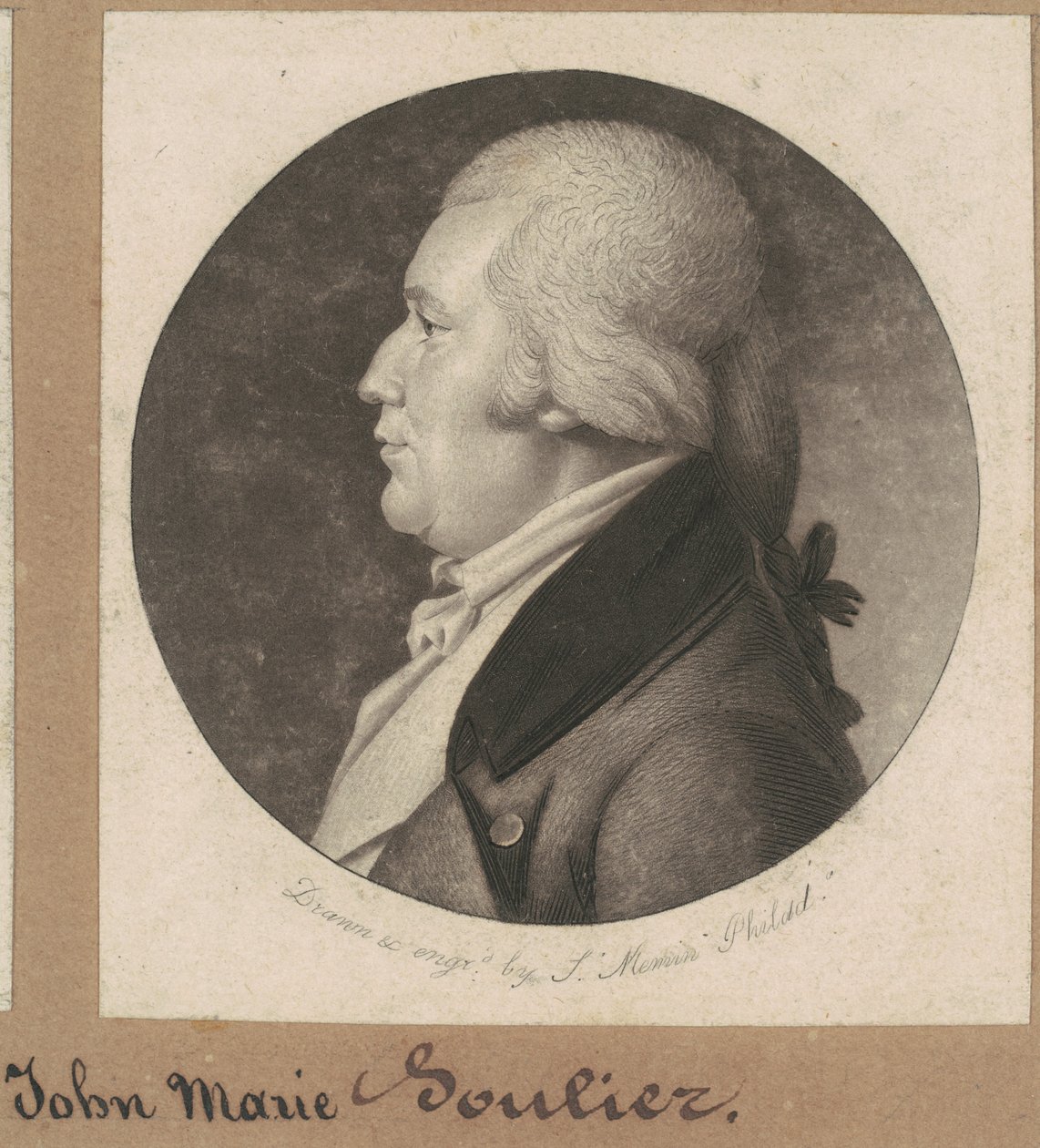 Jean Marie Soulier by Charles B. J. Févret de Saint Mémin