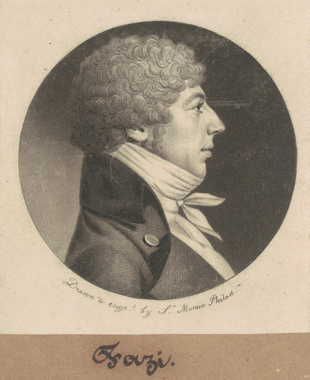 Jean Salomon Fazi by Charles B. J. Févret de Saint Mémin