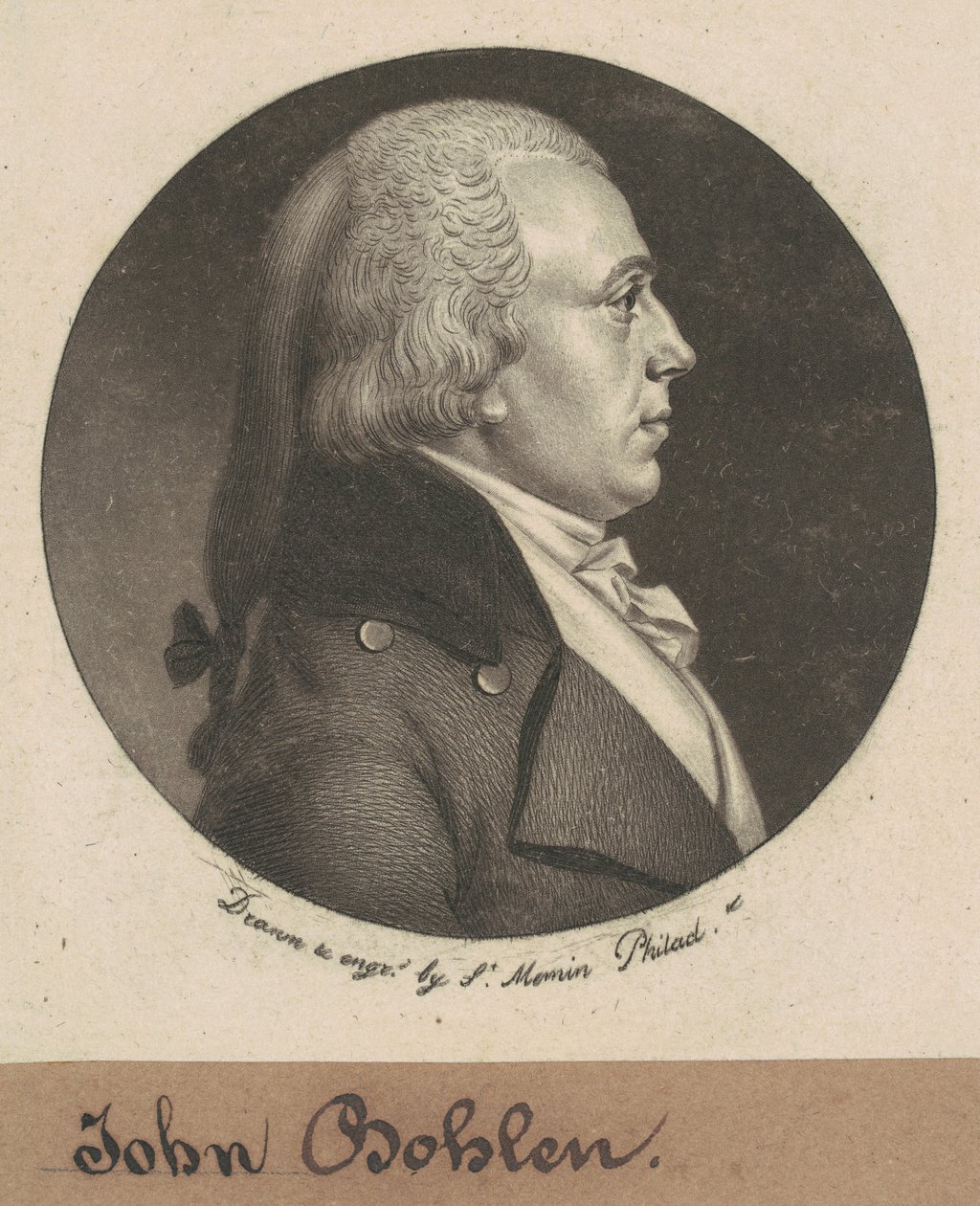 John Bohlen by Charles B. J. Févret de Saint Mémin
