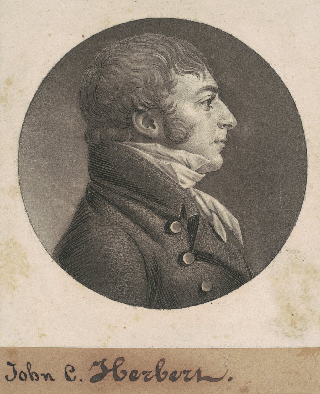John Carlyle Herbert by Charles B. J. Févret de Saint Mémin