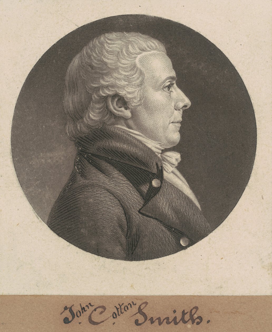 John Cotton Smith by Charles B. J. Févret de Saint Mémin