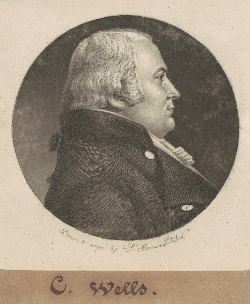 John Craig Wells by Charles B. J. Févret de Saint Mémin