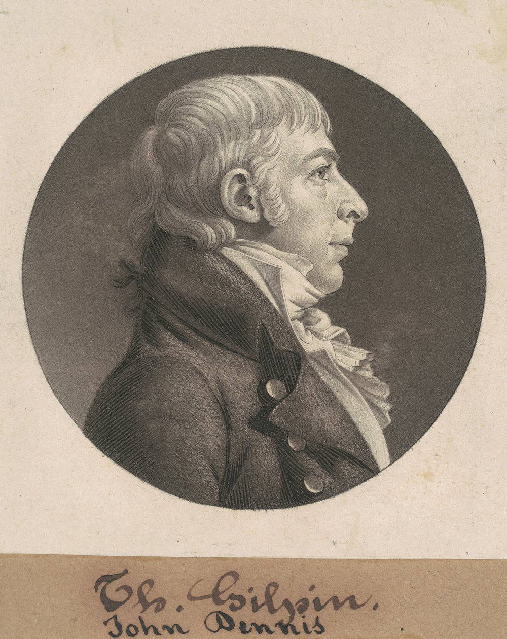 John Dennis by Charles B. J. Févret de Saint Mémin