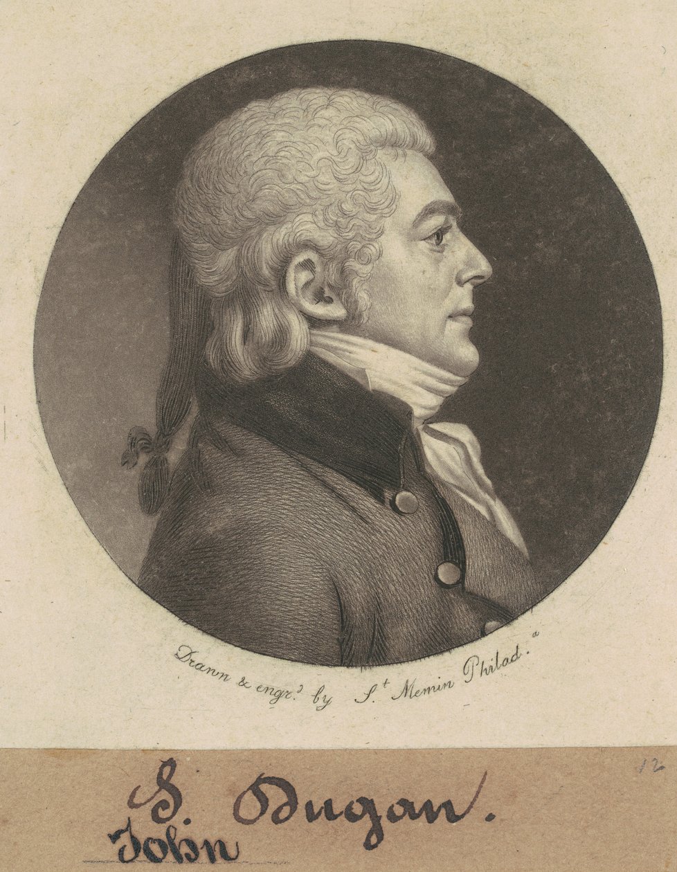 John Dugan by Charles B. J. Févret de Saint Mémin