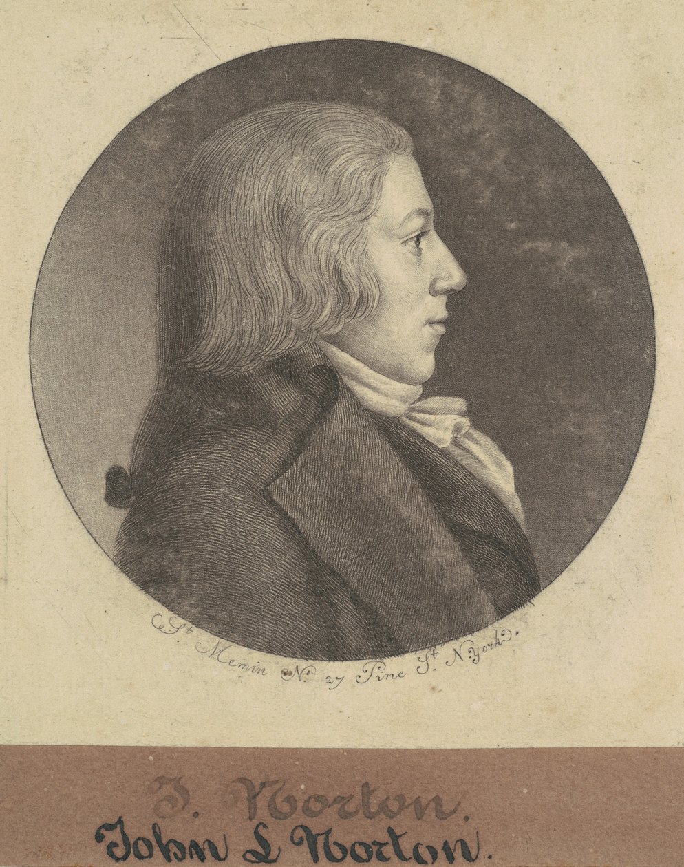 John Leake Norton by Charles B. J. Févret de Saint Mémin