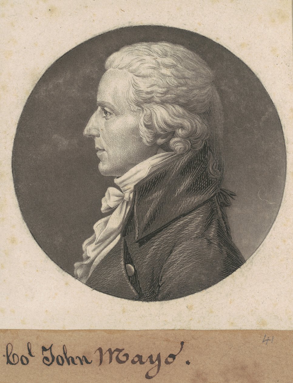 John Mayo II by Charles B. J. Févret de Saint Mémin