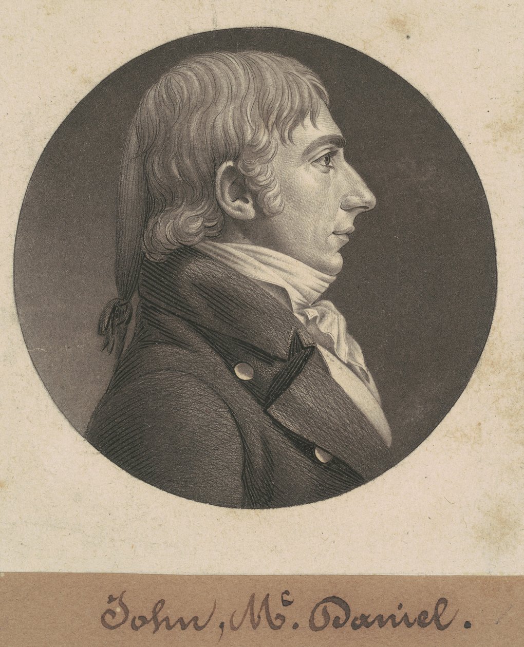 John McDaniel by Charles B. J. Févret de Saint Mémin