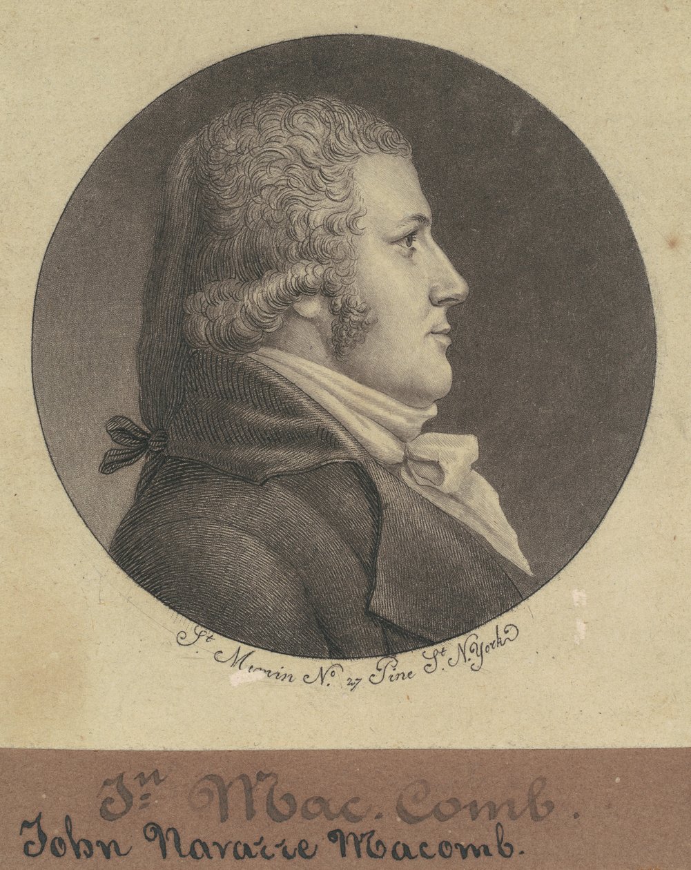 John Navarre Macomb by Charles B. J. Févret de Saint Mémin