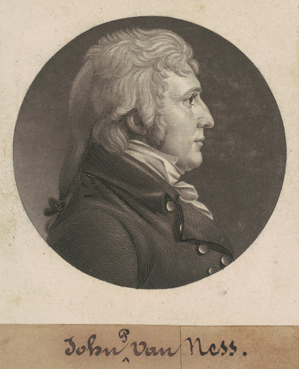 John Peter Van Ness by Charles B. J. Févret de Saint Mémin