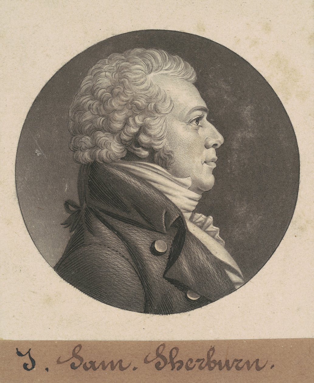 John Samuel Sherburne by Charles B. J. Févret de Saint Mémin