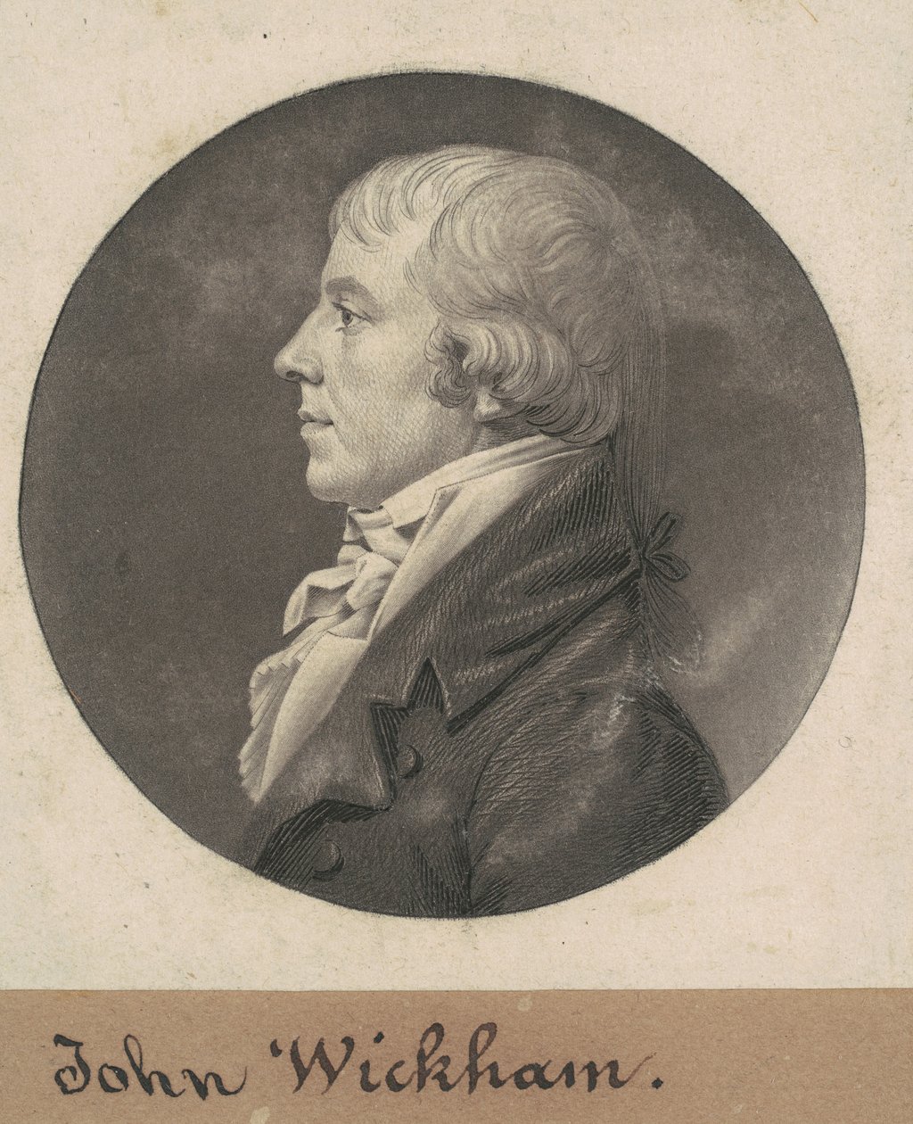 John Wickham by Charles B. J. Févret de Saint Mémin