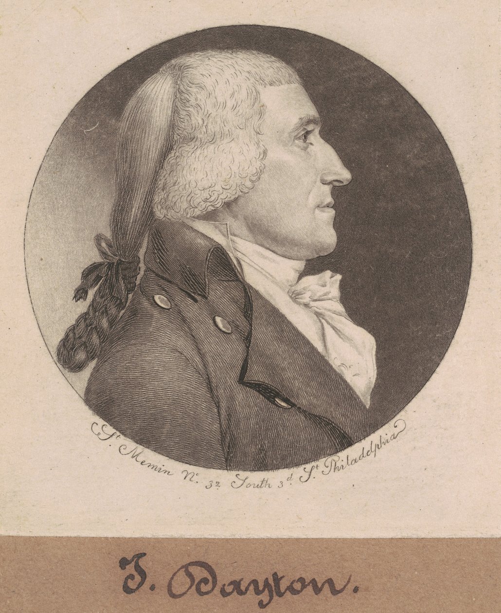 Jonathan Dayton by Charles B. J. Févret de Saint Mémin