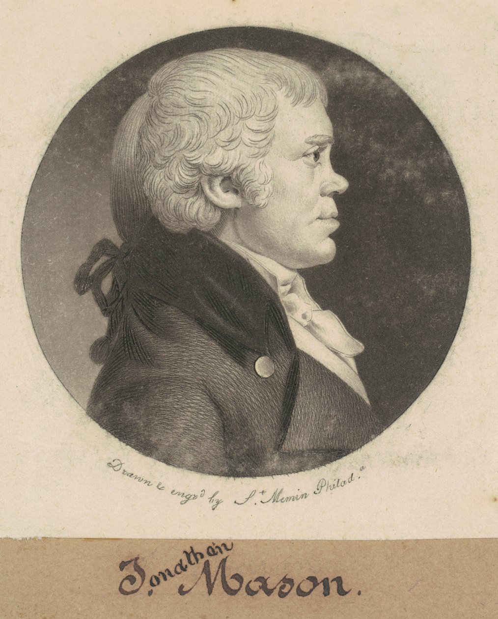 Jonathan Mason by Charles B. J. Févret de Saint Mémin