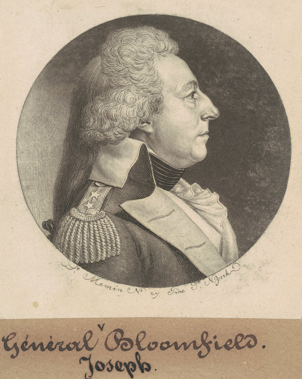 Joseph Bloomfield by Charles B. J. Févret de Saint Mémin