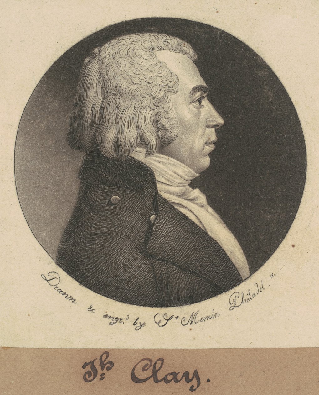 Joseph Clay by Charles B. J. Févret de Saint Mémin