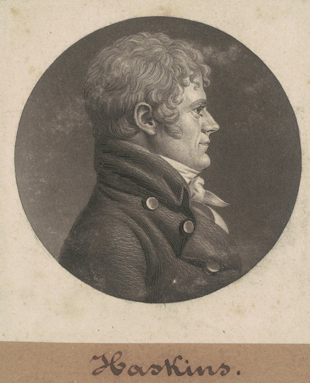 Joseph Haskins by Charles B. J. Févret de Saint Mémin
