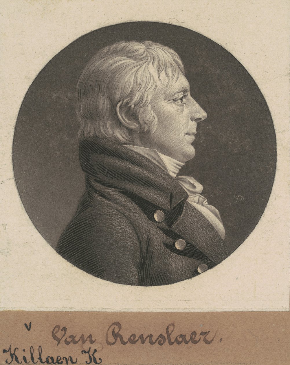 Kiliaen Kiliaen Van Rensselaer by Charles B. J. Févret de Saint Mémin