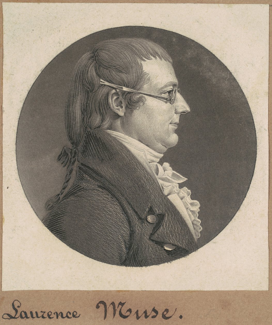 Lawrence Muse by Charles B. J. Févret de Saint Mémin