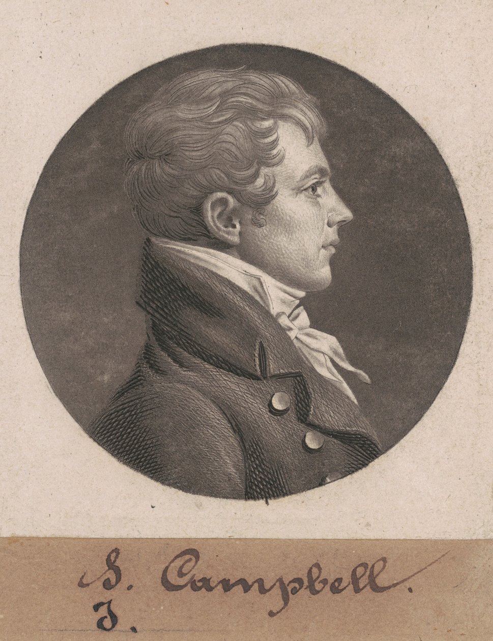 Levin Hicks Campbell by Charles B. J. Févret de Saint Mémin