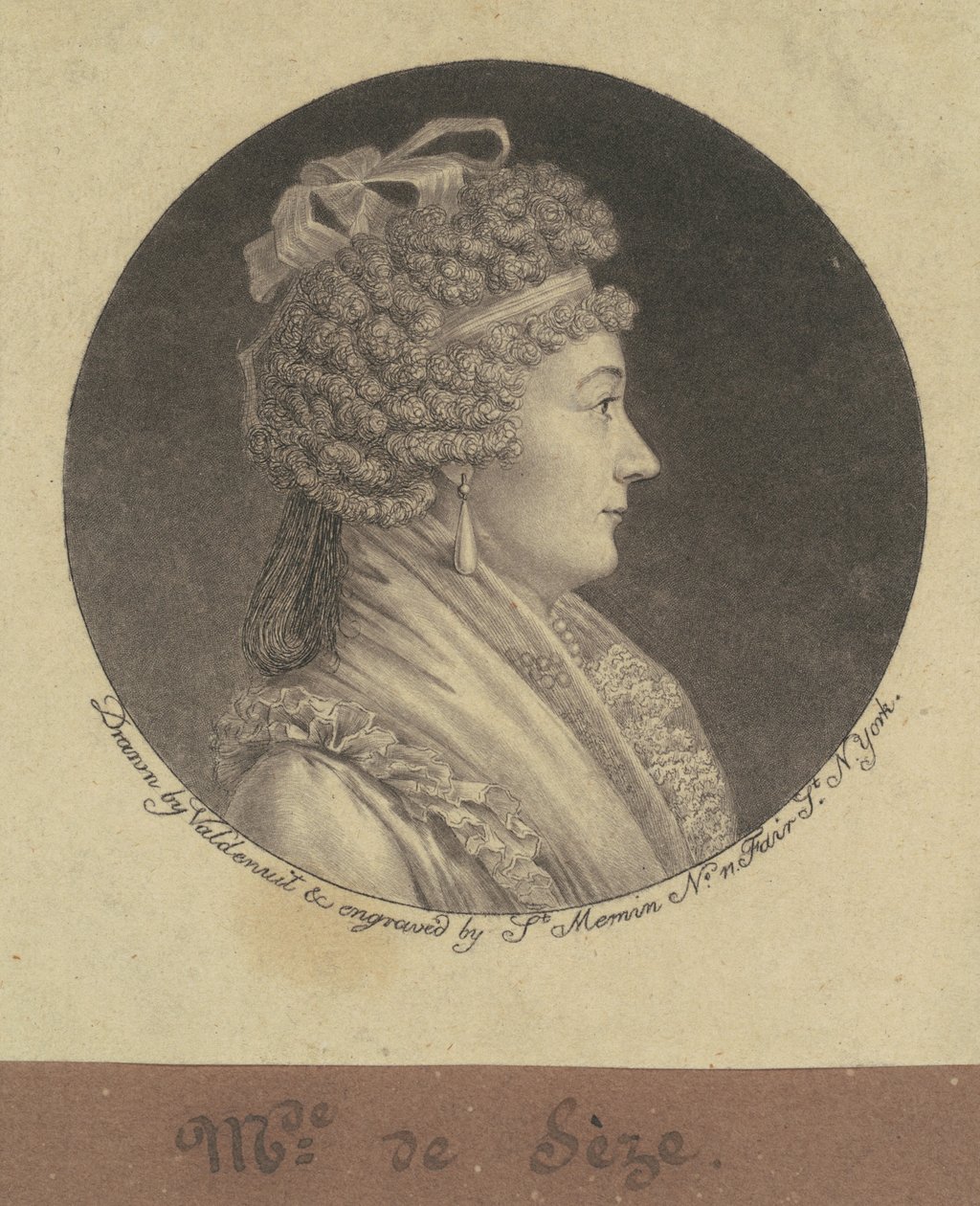 Madame Jean de Sèze by Charles B. J. Févret de Saint Mémin