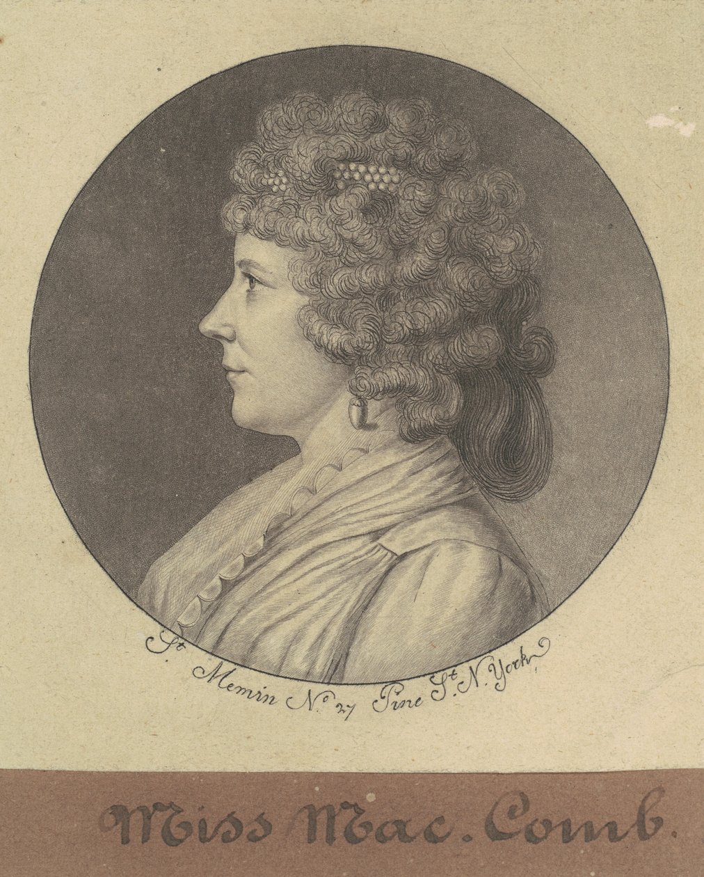 Margaret Marshall Armstrong by Charles B. J. Févret de Saint Mémin