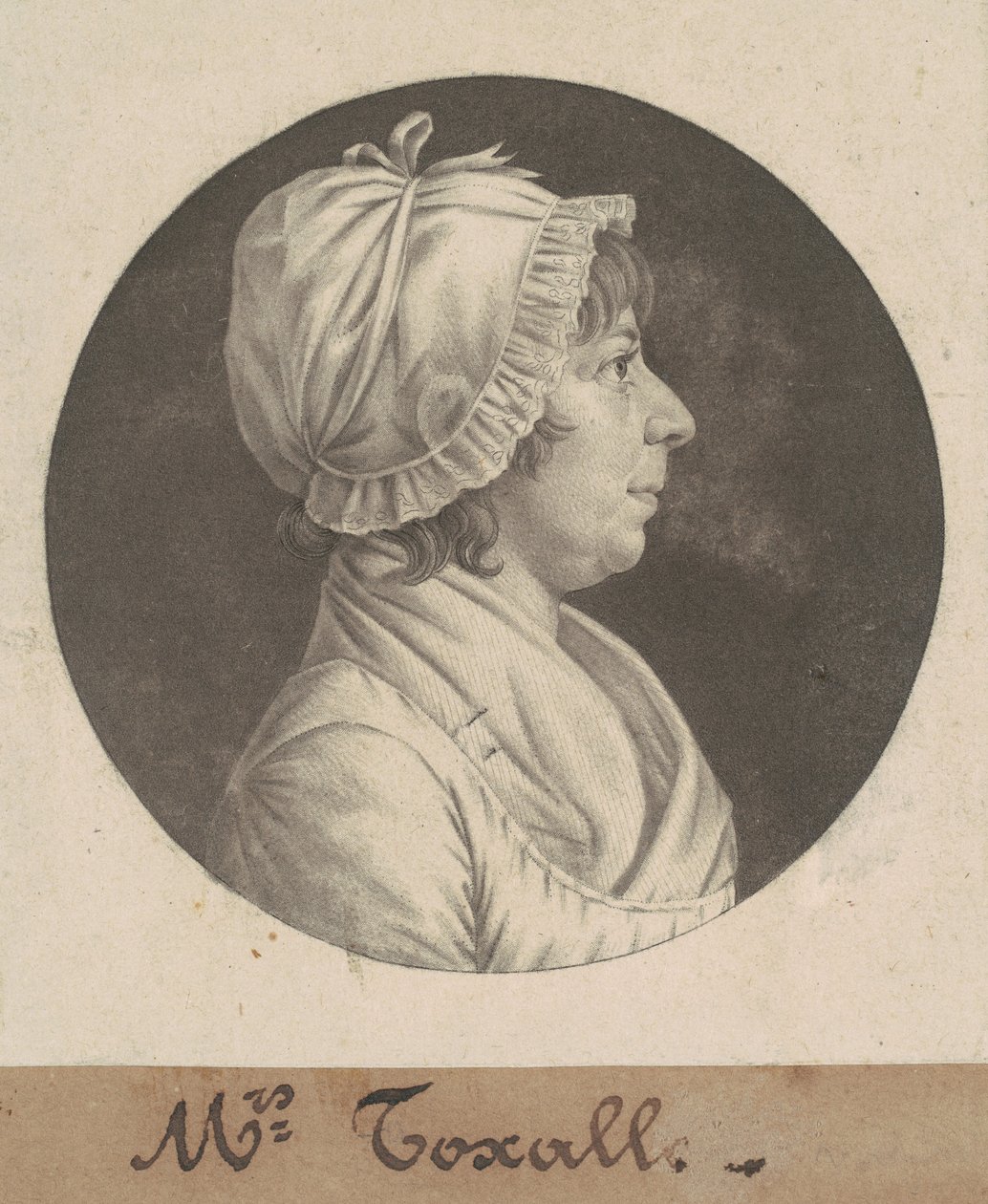 Margaret Smith Foxall by Charles B. J. Févret de Saint Mémin