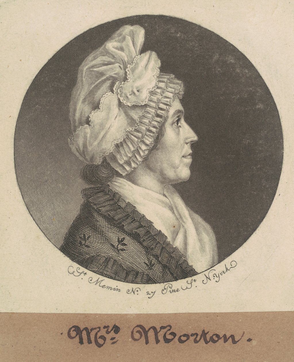 Maria Sophia Kemper Morton by Charles B. J. Févret de Saint Mémin