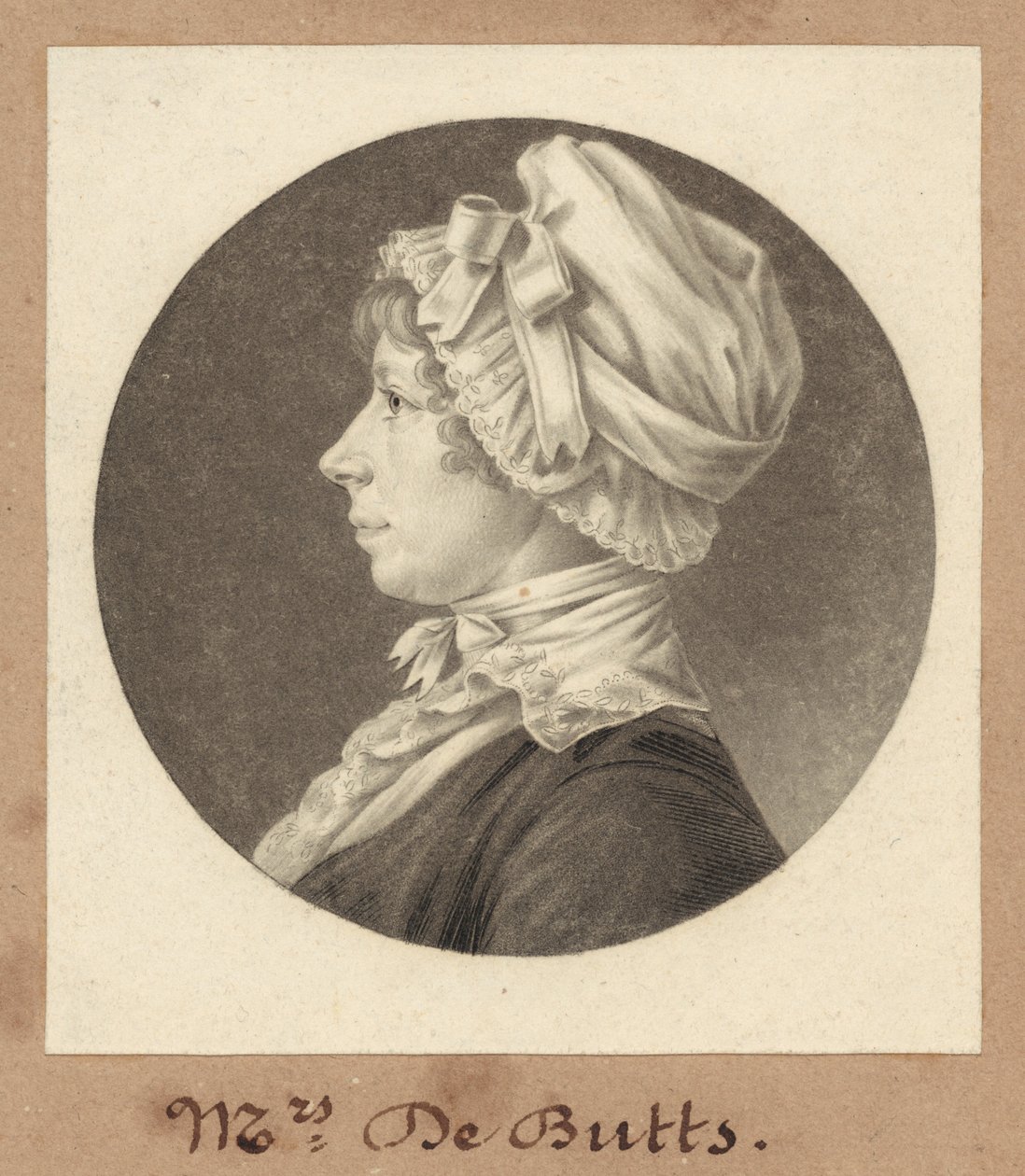 Marianne Welby DeButts by Charles B. J. Févret de Saint Mémin