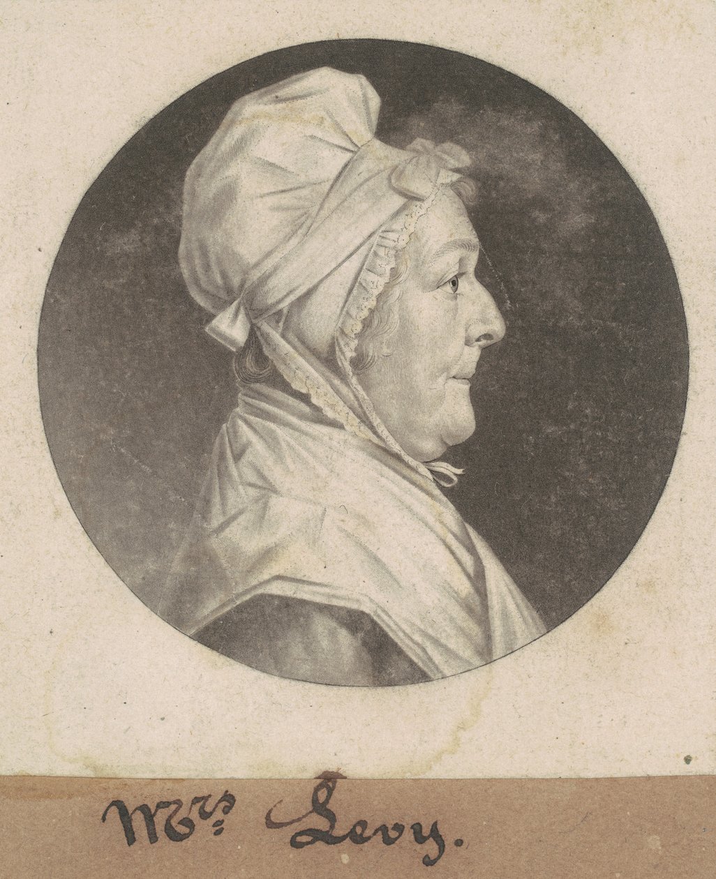 Martha Lampley Levy by Charles B. J. Févret de Saint Mémin