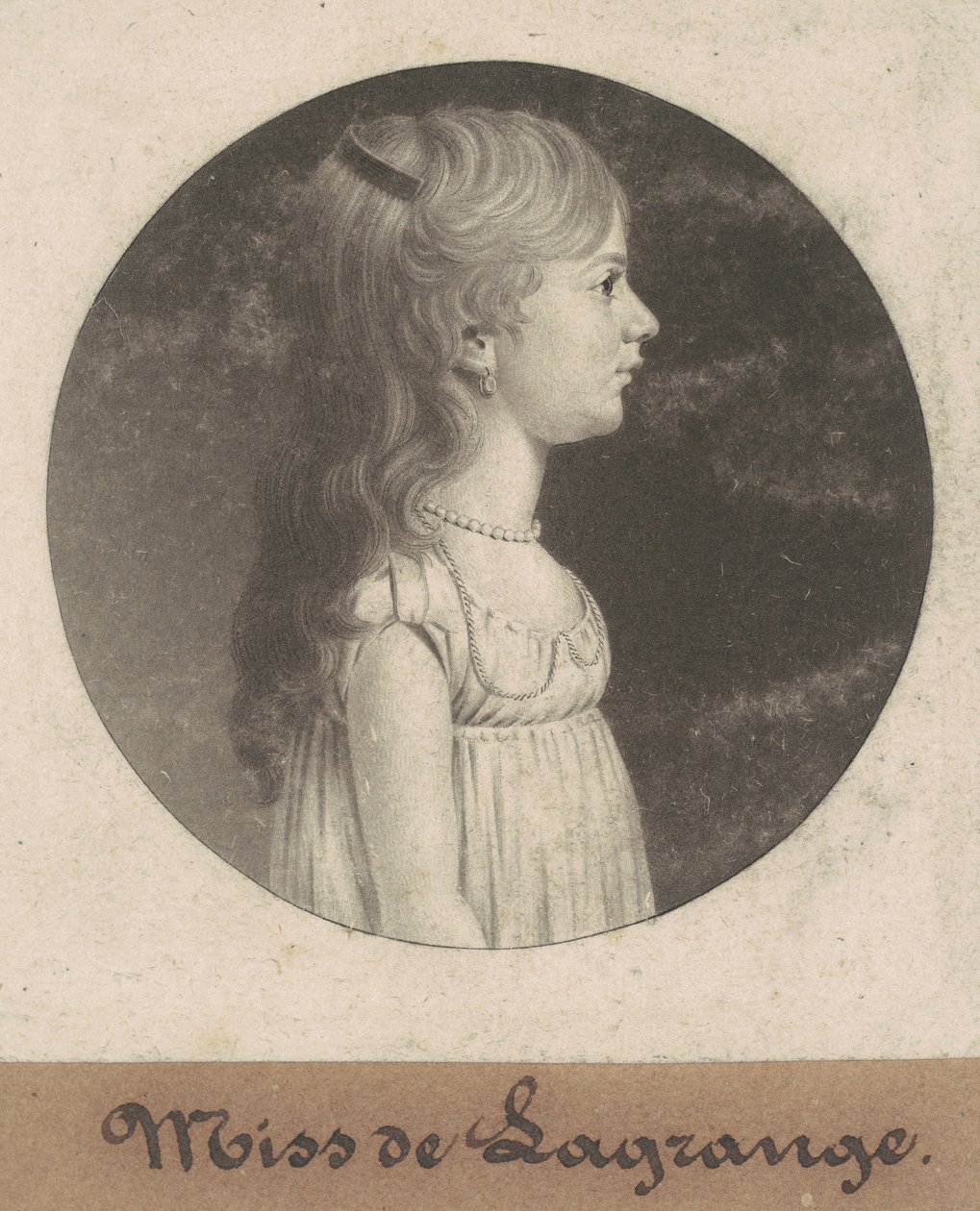 Miss de la Grange by Charles B. J. Févret de Saint Mémin