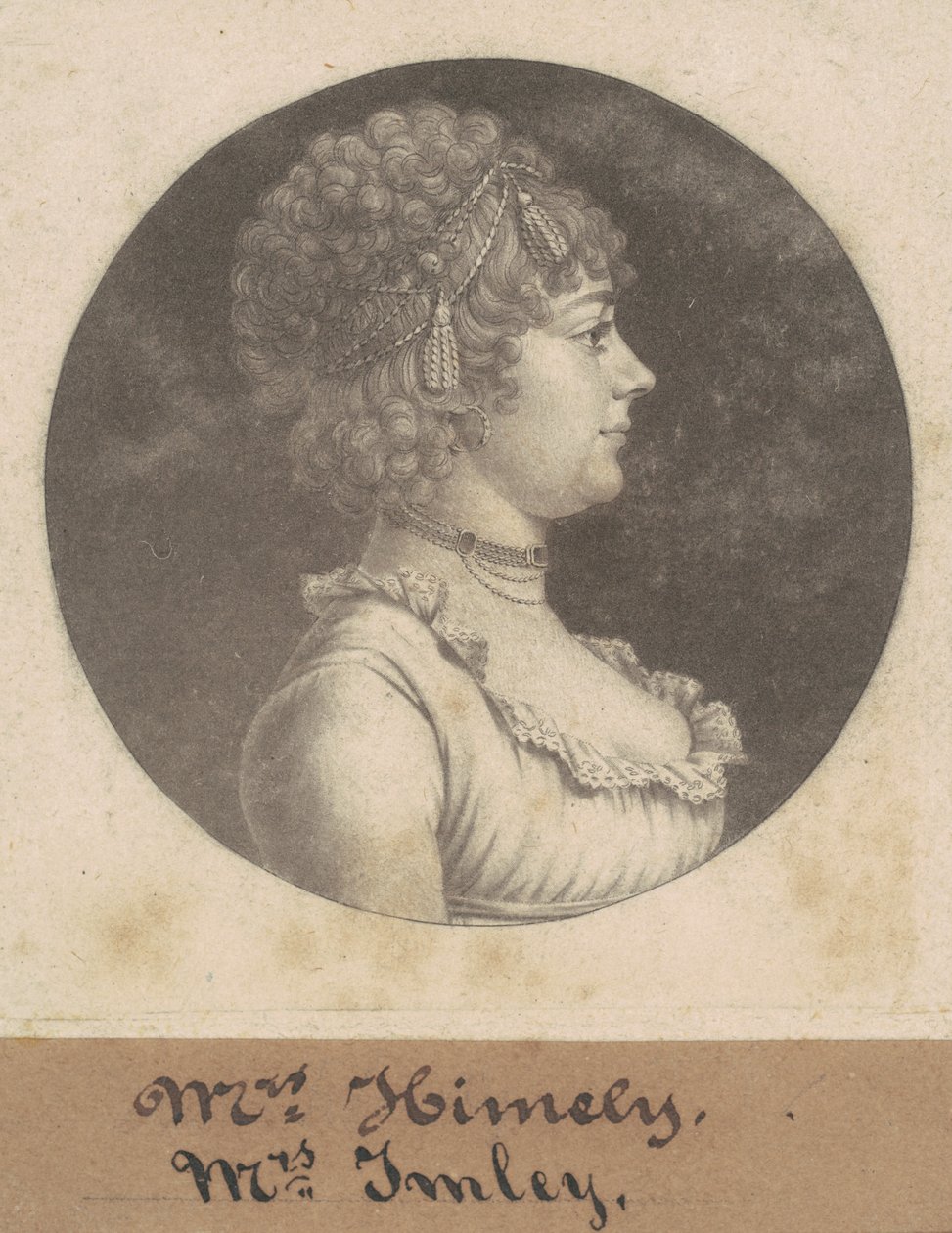 Mrs. James Henderson Imlay by Charles B. J. Févret de Saint Mémin