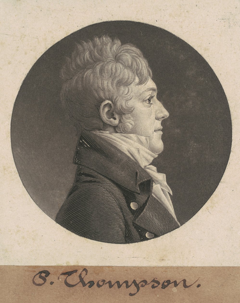 P. Thompson by Charles B. J. Févret de Saint Mémin