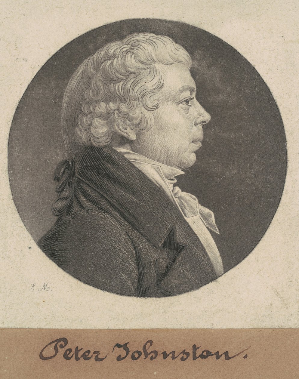 Peter Johnston, Jr. by Charles B. J. Févret de Saint Mémin