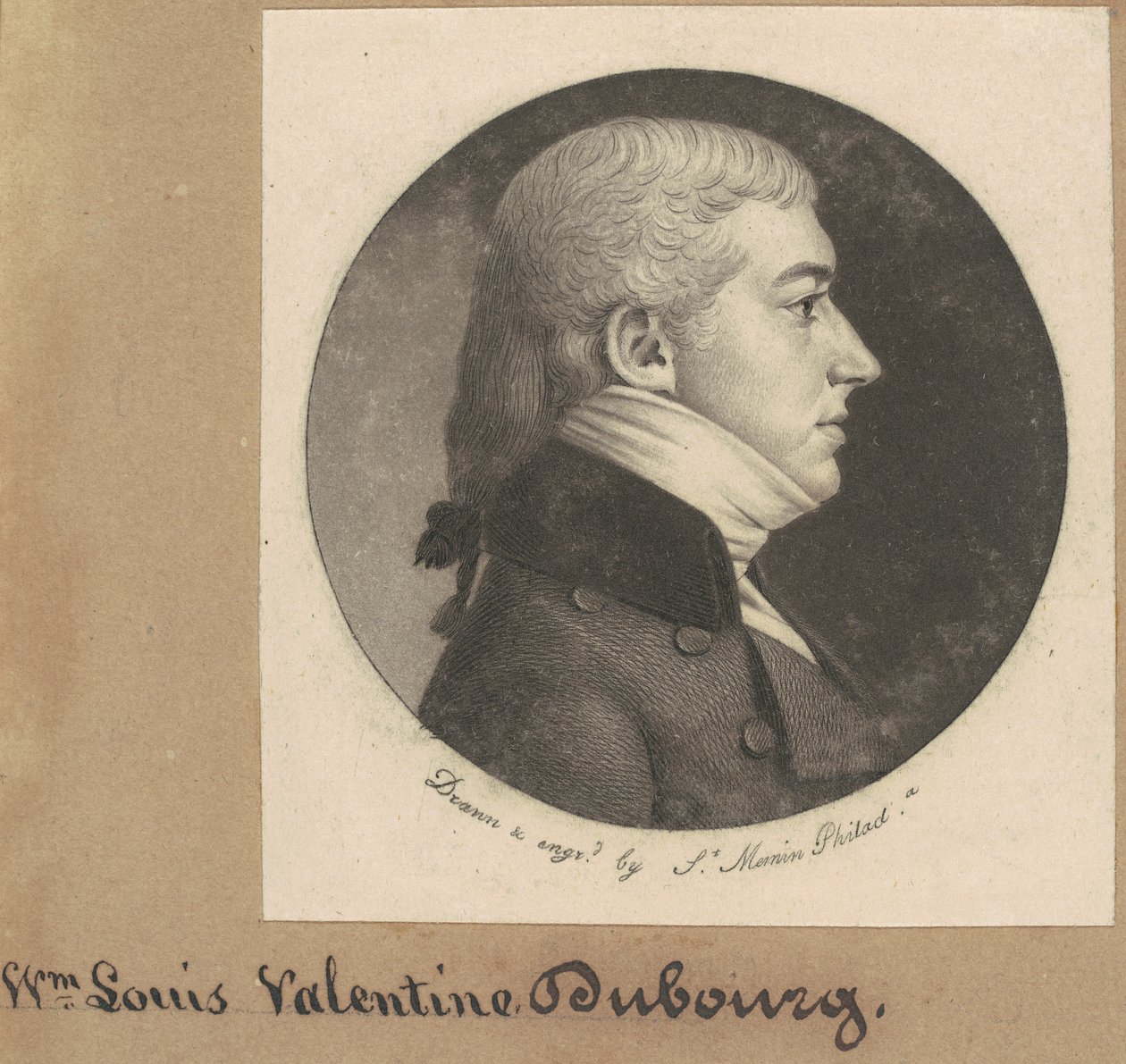 Pierre François DuBourg by Charles B. J. Févret de Saint Mémin