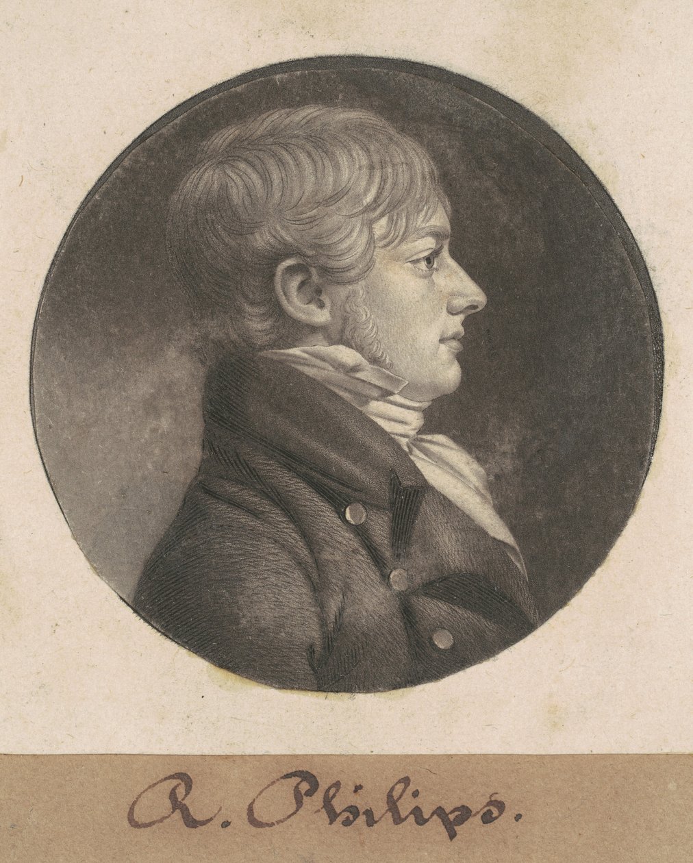 R. Philips by Charles B. J. Févret de Saint Mémin