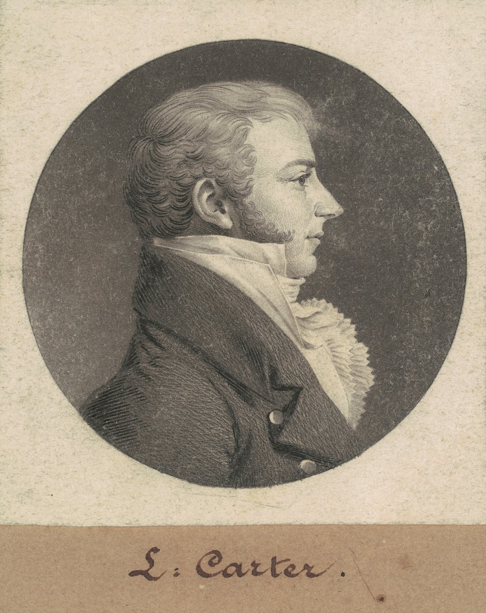 Robert Baylor Carter by Charles B. J. Févret de Saint Mémin