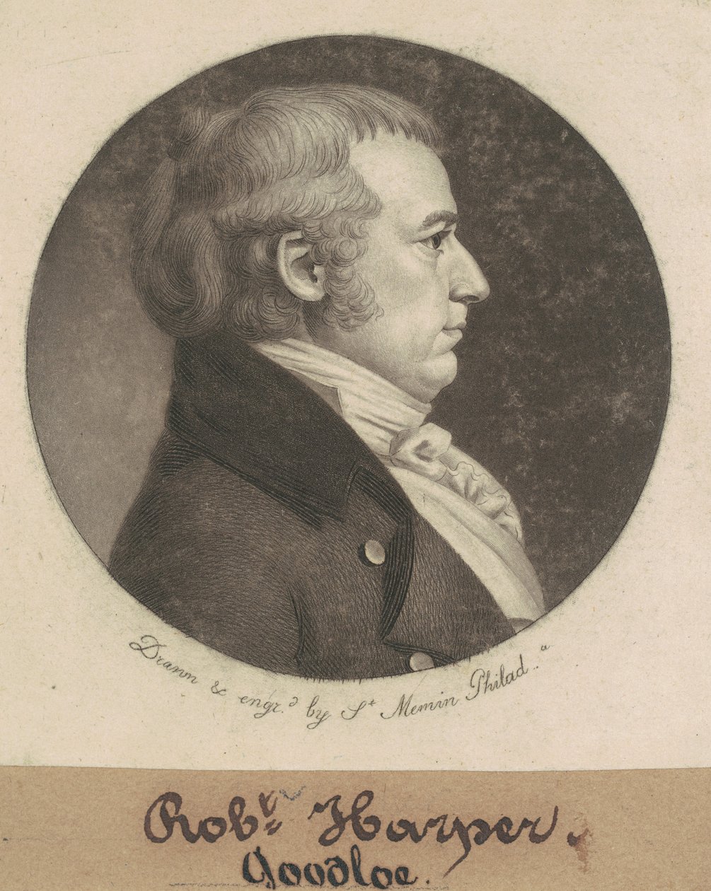 Robert Goodloe Harper by Charles B. J. Févret de Saint Mémin