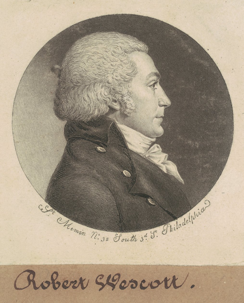 Robert Wescott by Charles B. J. Févret de Saint Mémin