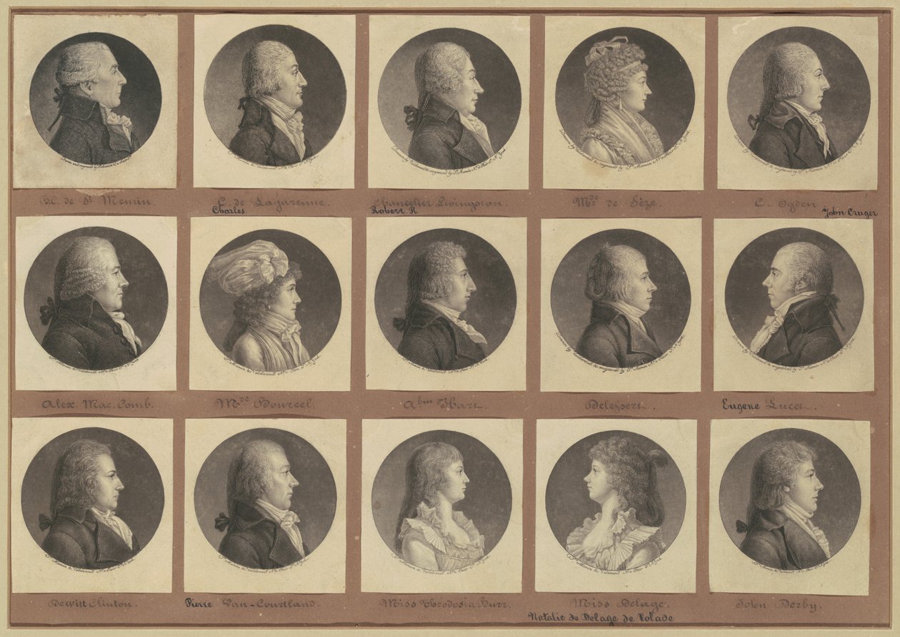 Saint-Mémin Collection of Portraits, Group 1 by Charles B. J. Févret de Saint Mémin