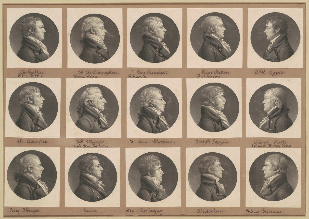 Saint-Mémin Collection of Portraits, Group 32 by Charles B. J. Févret de Saint Mémin