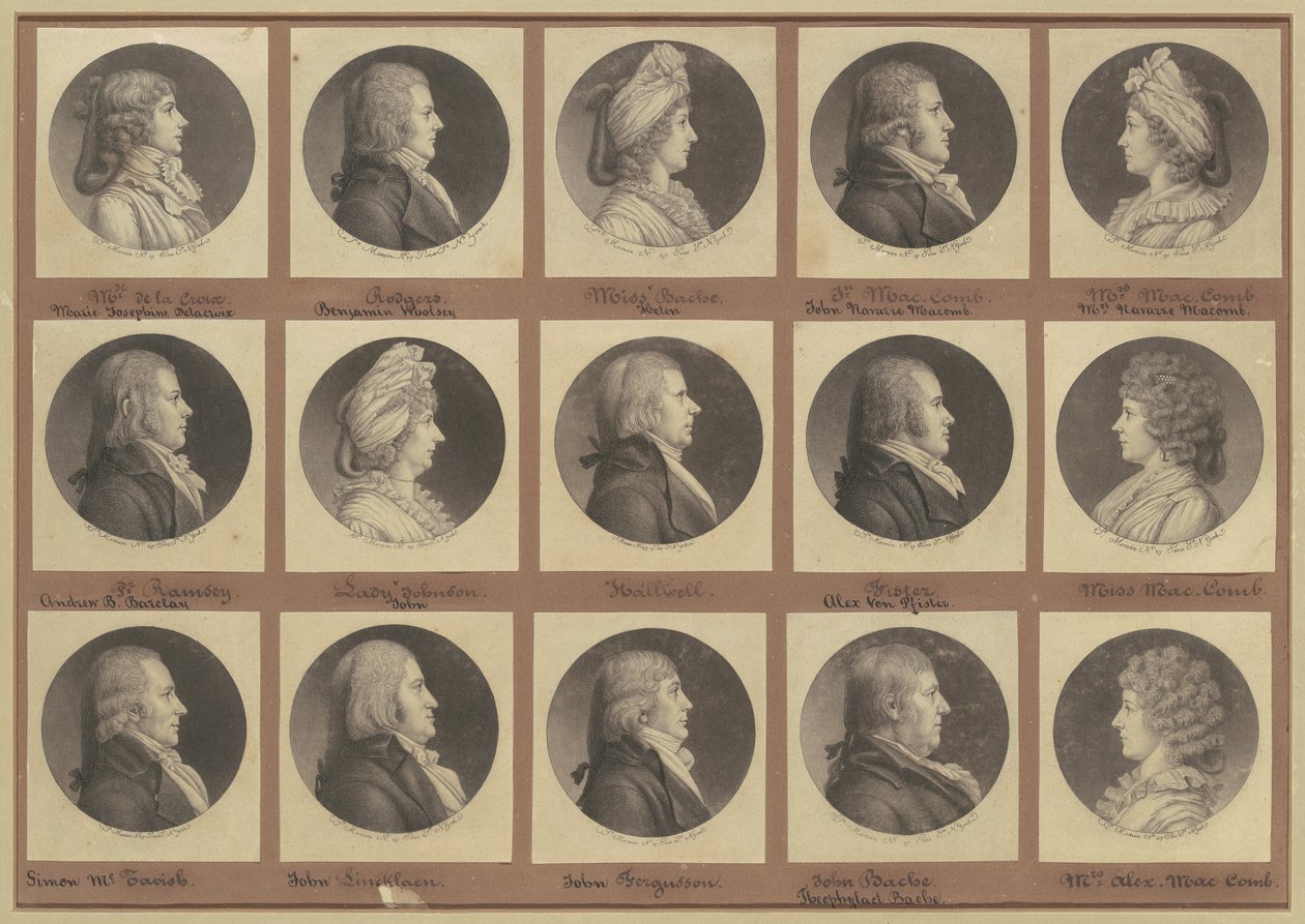 Saint-Mémin Collection of Portraits, Group 4 by Charles B. J. Févret de Saint Mémin
