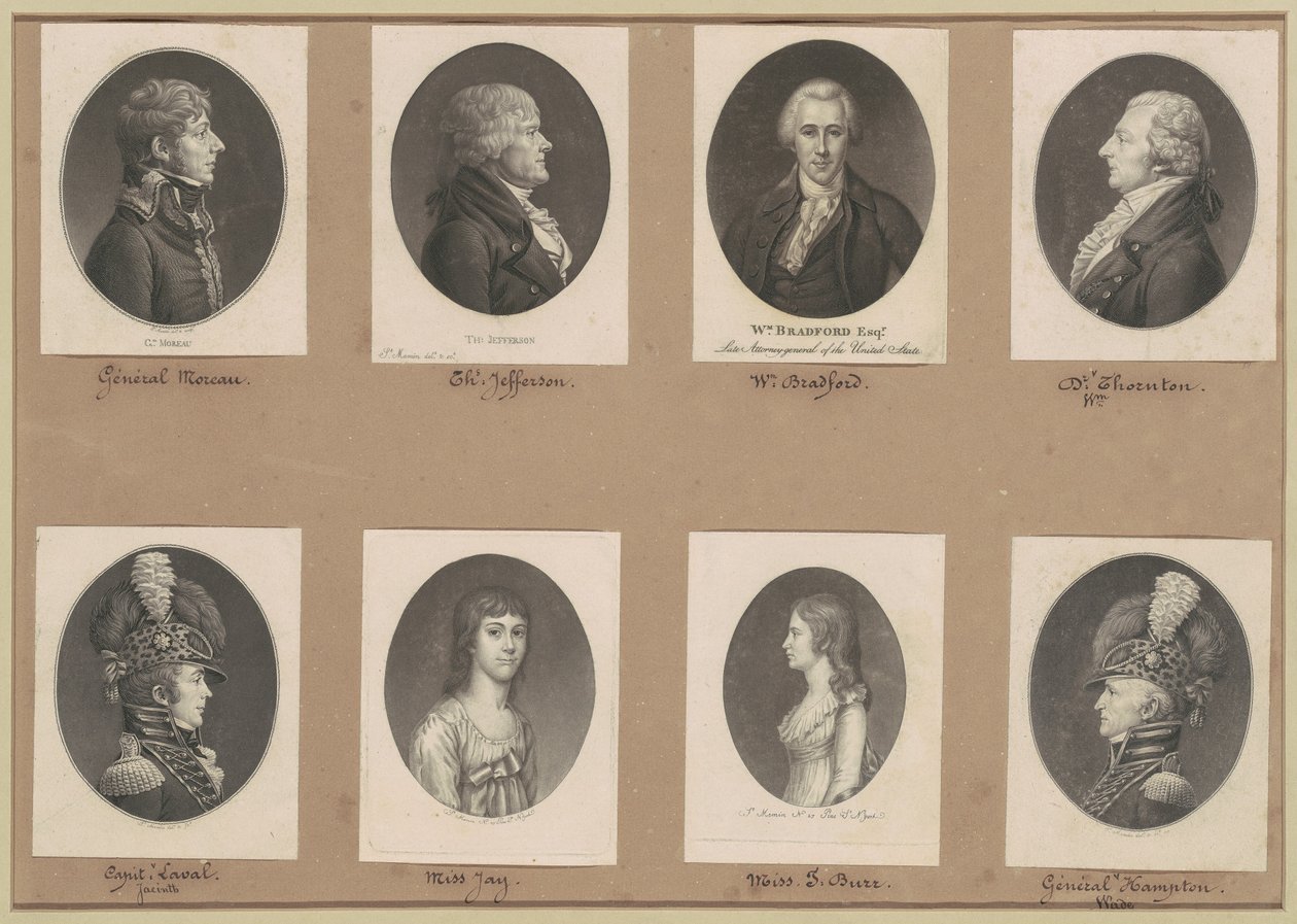 Saint-Mémin Collection of Portraits, Group 51 by Charles B. J. Févret de Saint Mémin