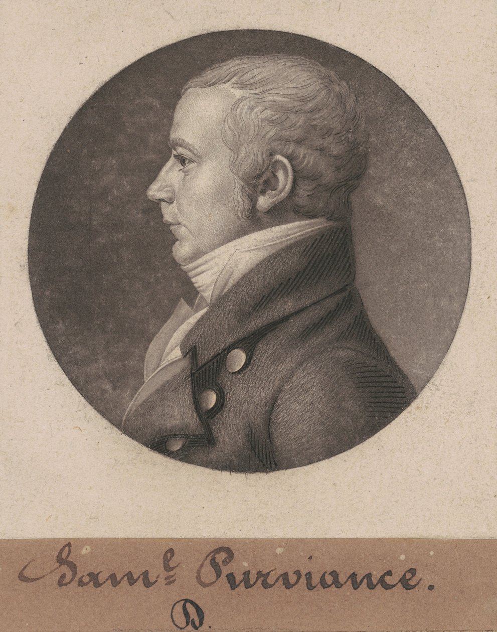 Samuel Dinsmore Purviance by Charles B. J. Févret de Saint Mémin