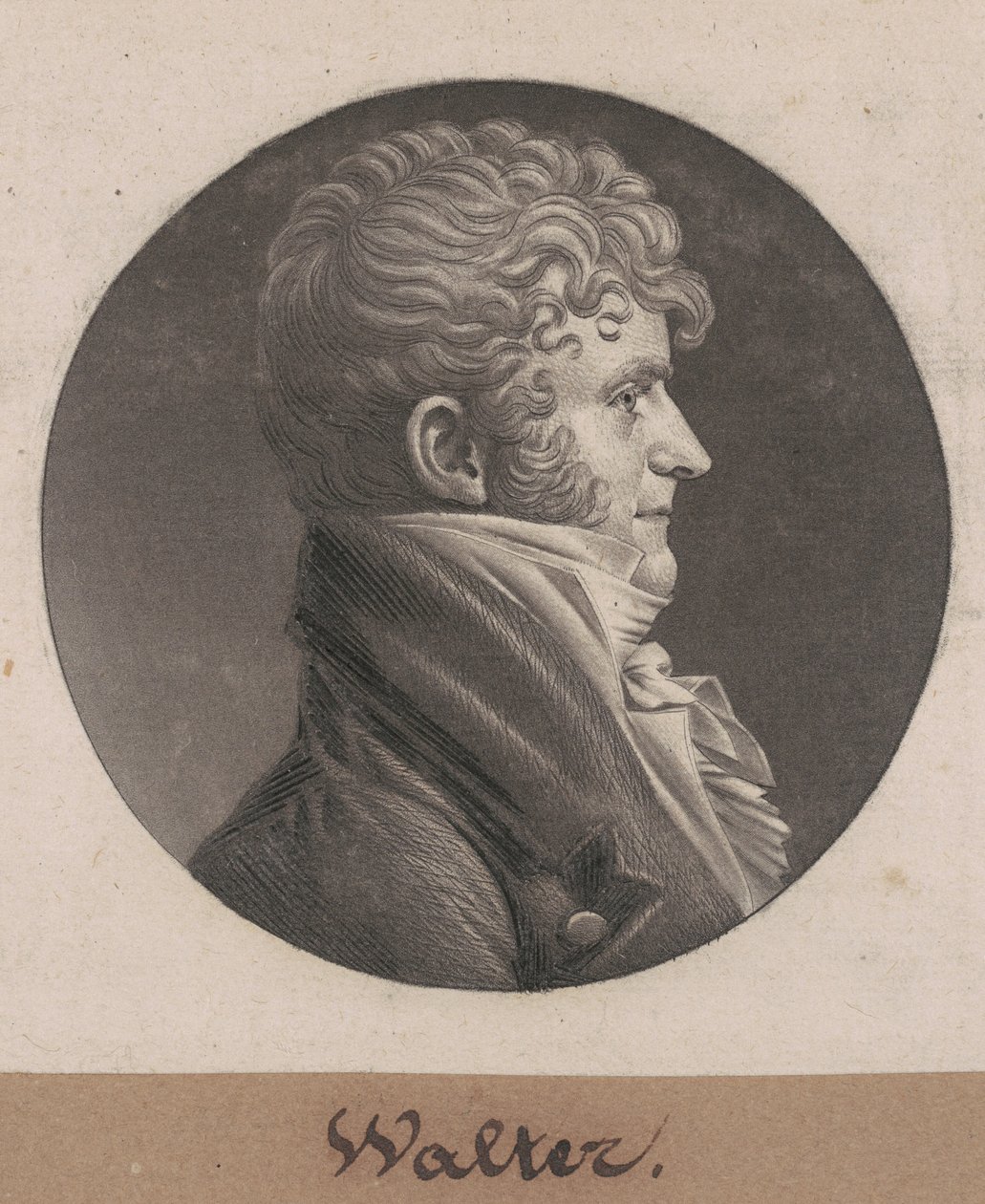Samuel Purviance Walker by Charles B. J. Févret de Saint Mémin