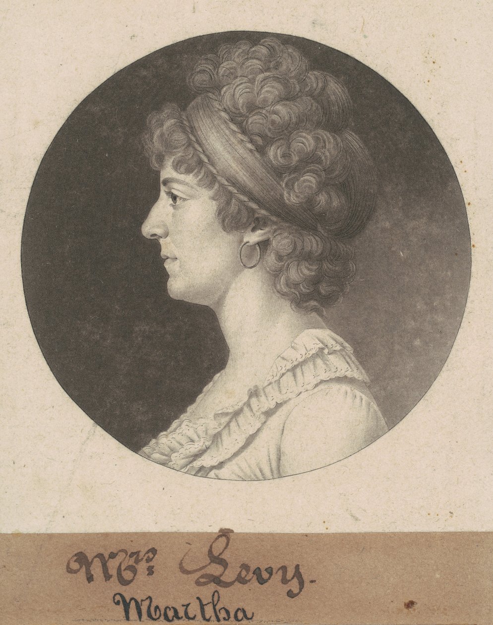 Sarah Coates Levy by Charles B. J. Févret de Saint Mémin